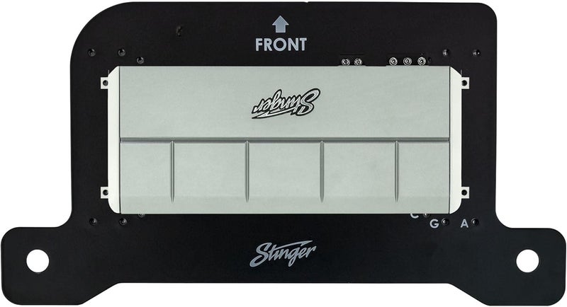 STINGER Under-Seat Amplifier Mounting Bracket for Wranglers with Predrilled & Threaded Holes with Hardware, Driver or Passenger Side Mounting (Jeep Wrangler JL - Passenger Side) - Image 3